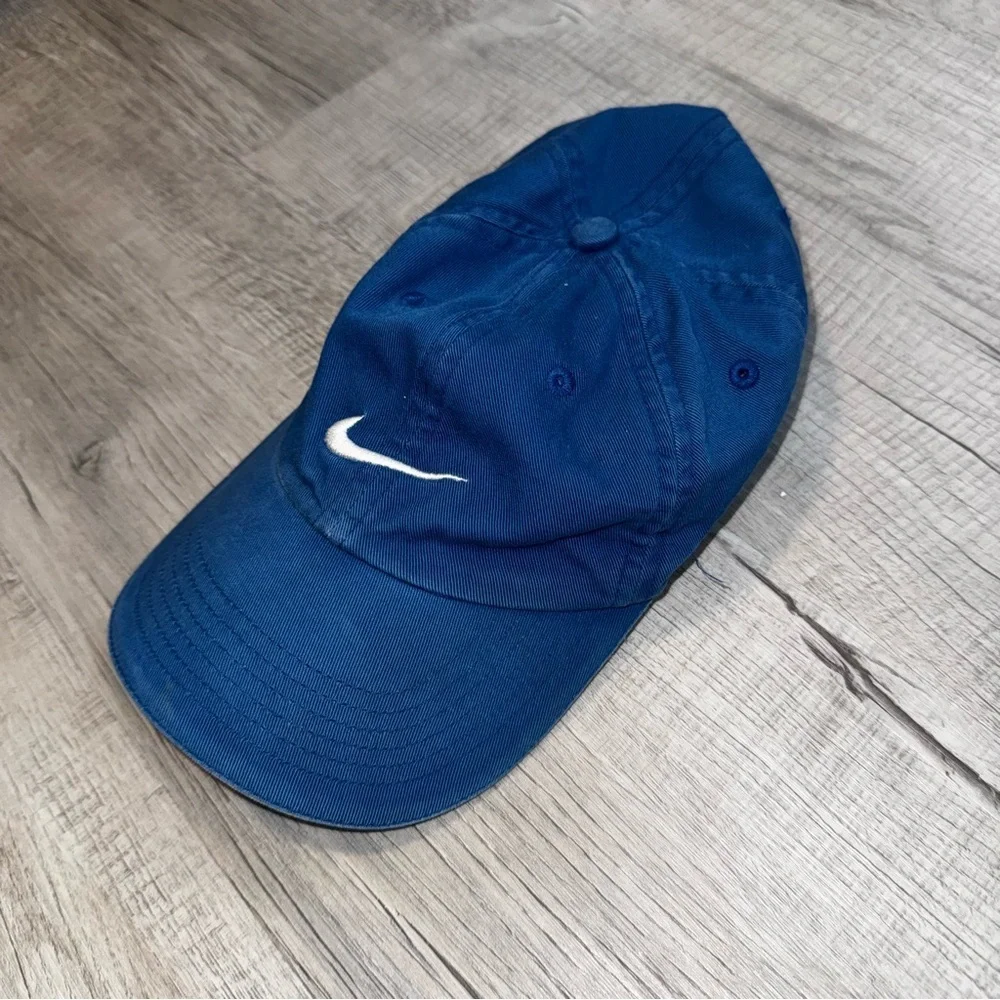 Nike Baseball Cap Blue Infant & Boys Embroidered Swoosh Adjustable Strapback Hat - Picture 3 of 8
